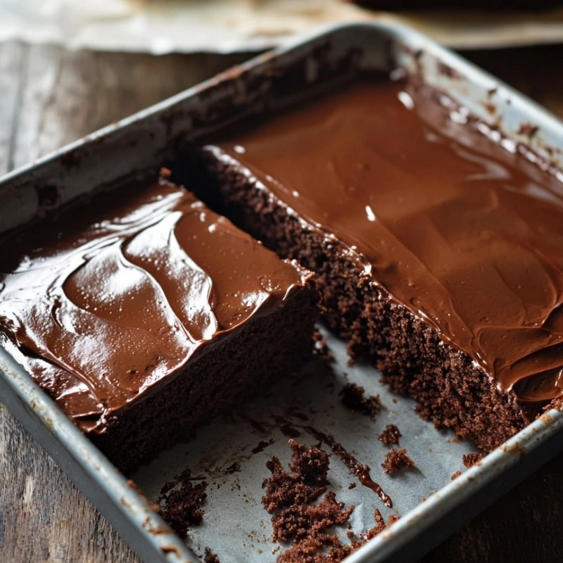Easy & Delicious Chocolate Sheet Cake Recipe - recipe image