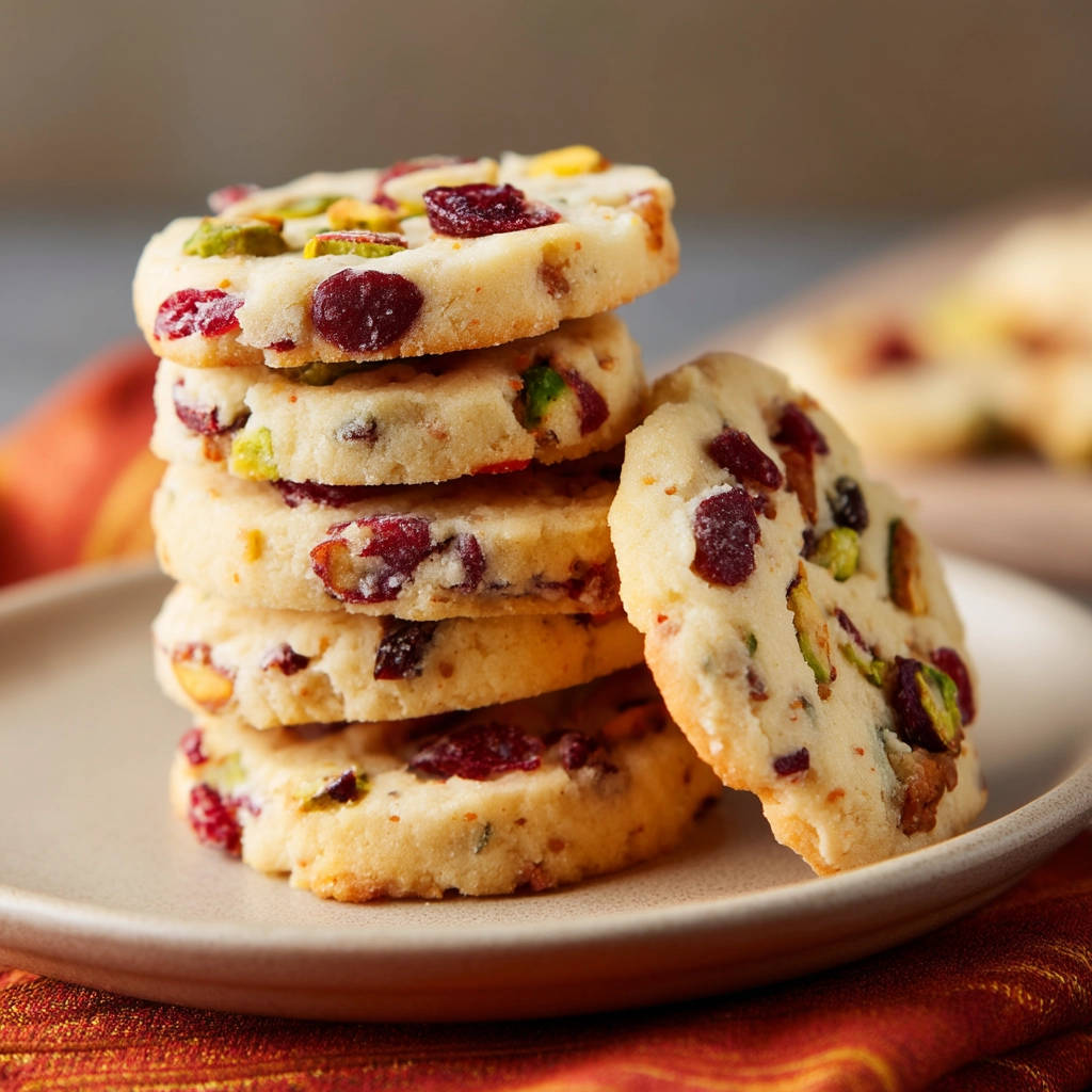 Cranberry Pistachio Shortbread: No Crumble, All Delicious! - recipe image