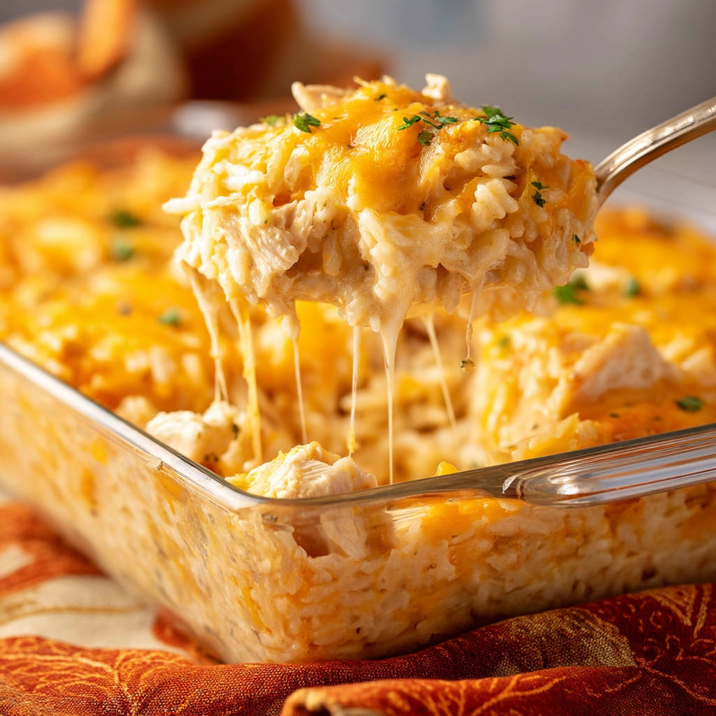 Creamy Chicken and Rice Casserole: Comfort Food Bliss - recipe image