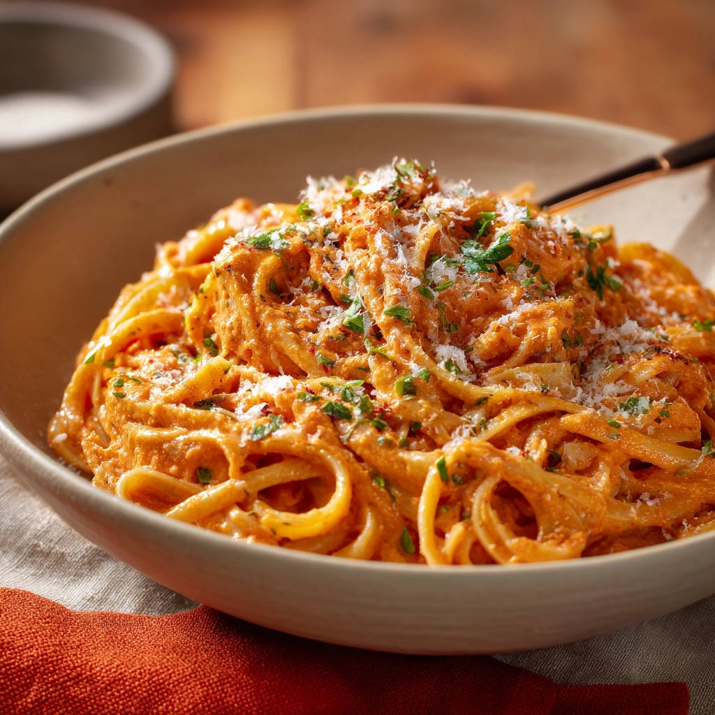 Creamy Tomato Pasta: Never Watery Sauce! - recipe image