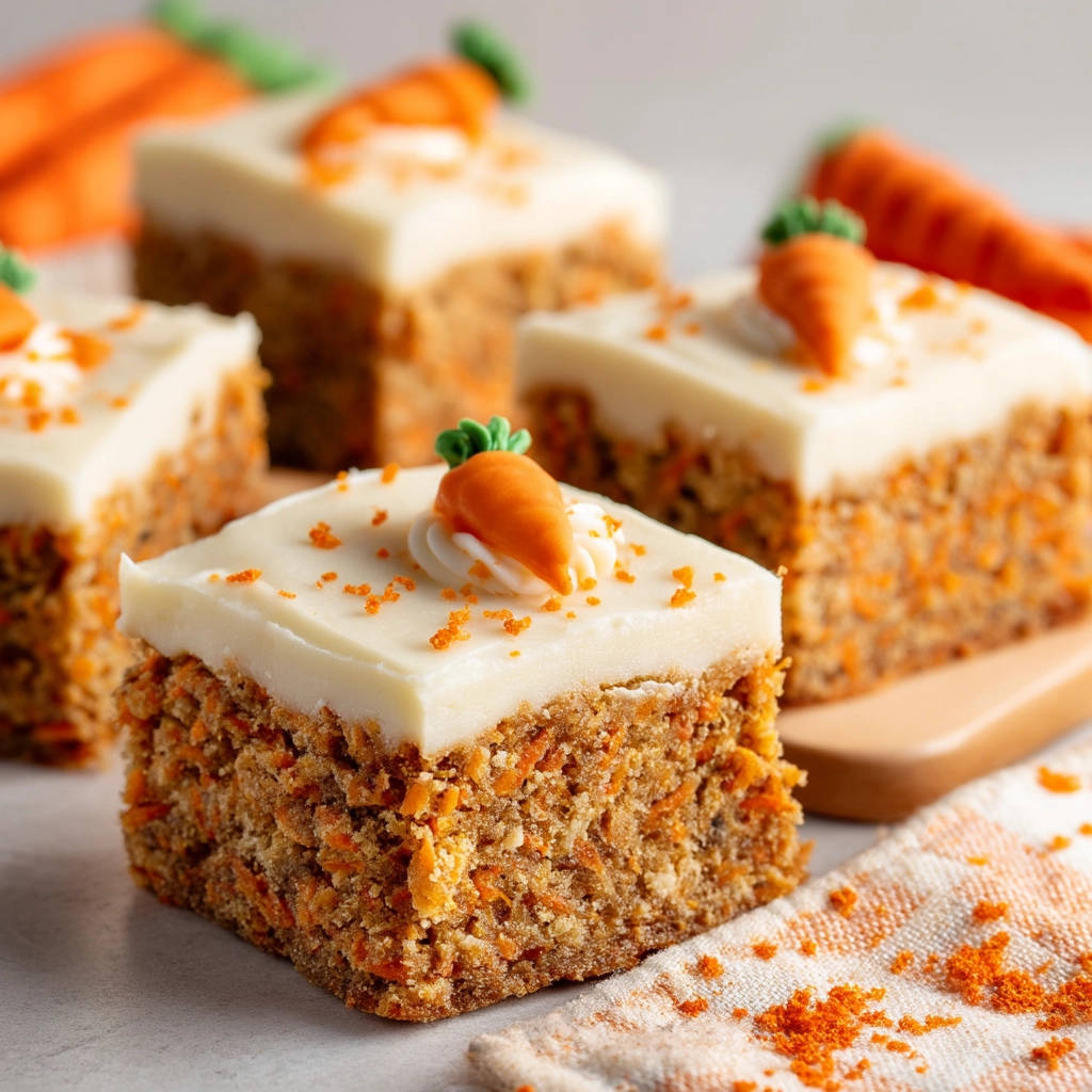 Easy Carrot Cake Squares: The Non-Dense Secret - recipe image