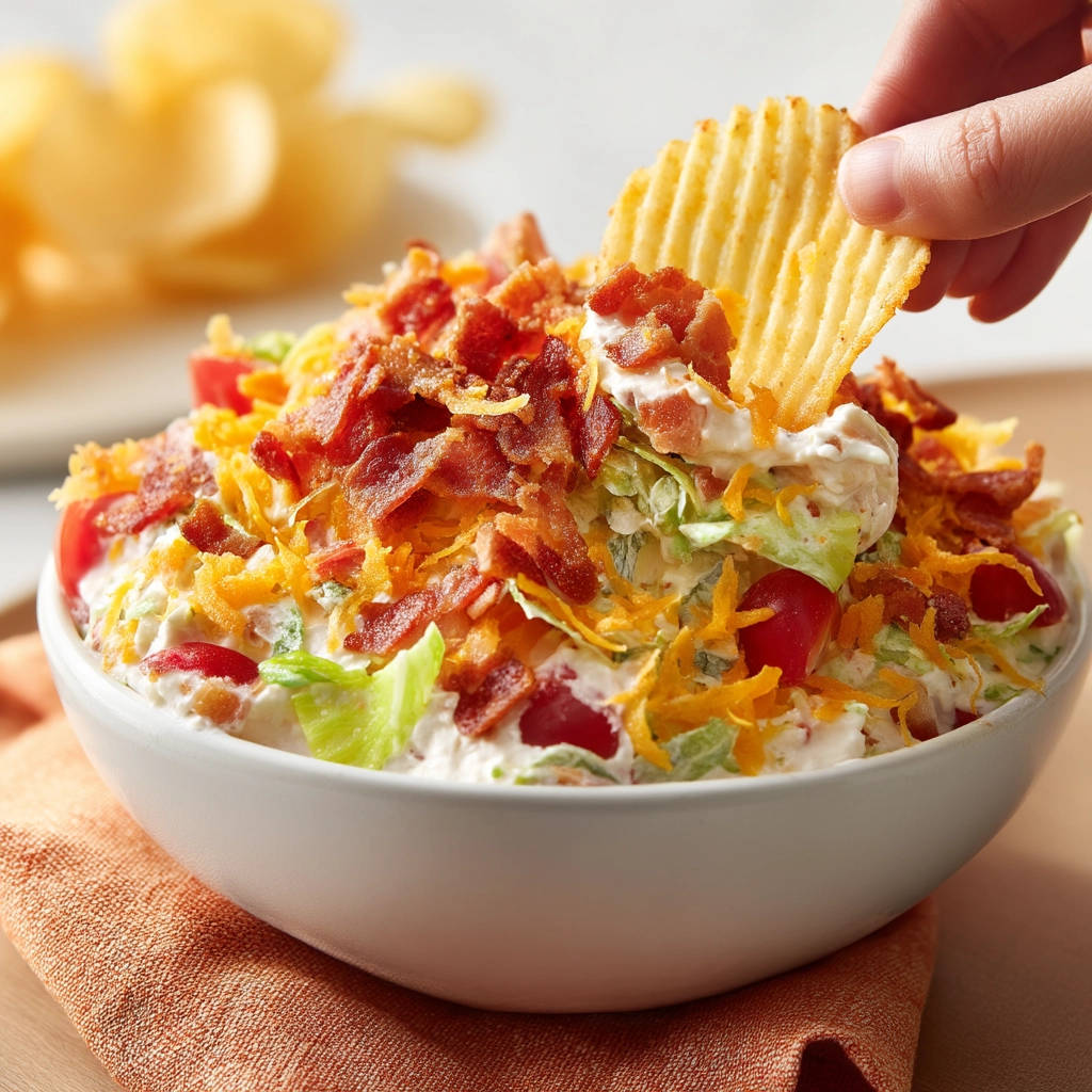 Layered Salad Dip: Say Goodbye to Soggy! - recipe image