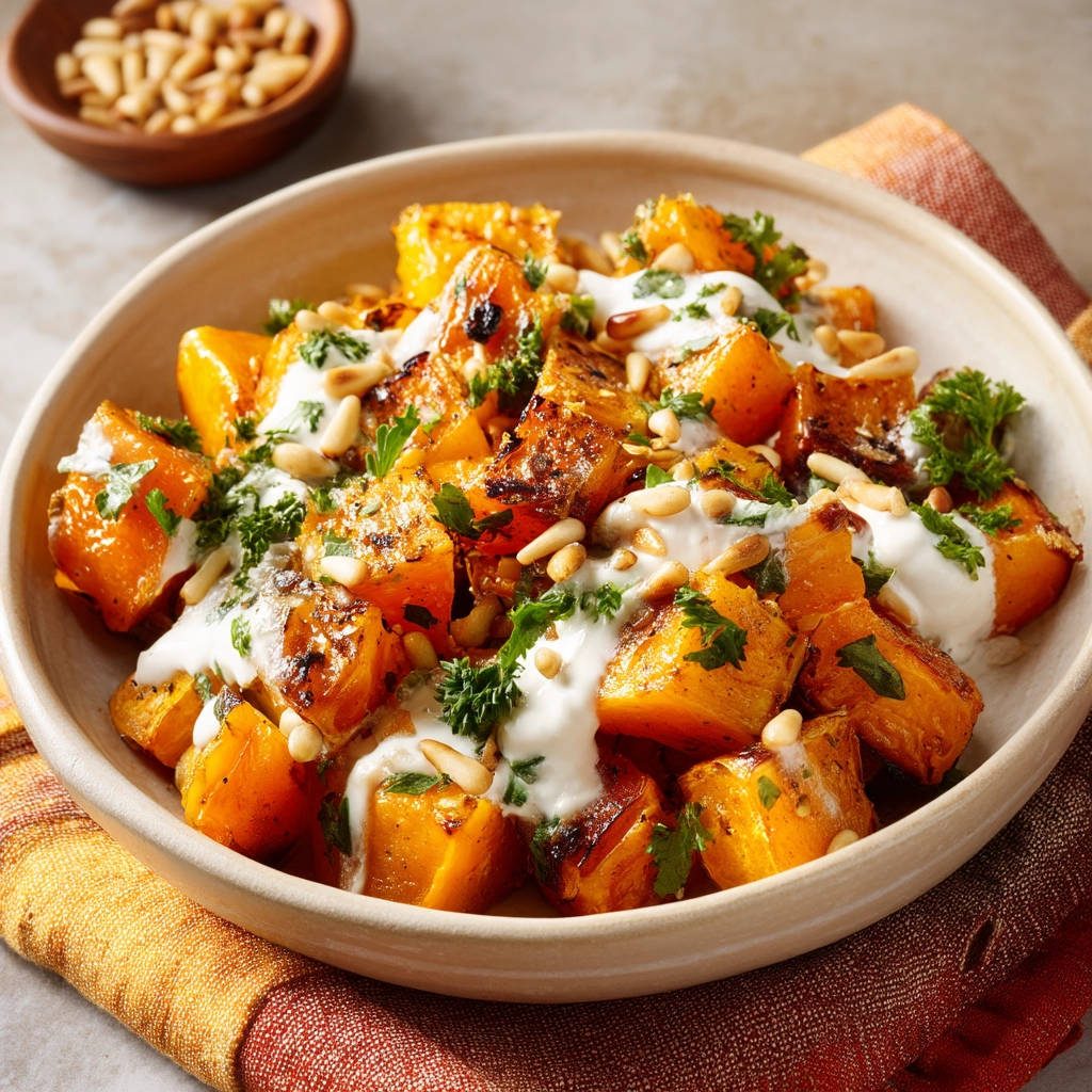 Roasted Butternut Squash with Creamy Sauce (Guaranteed Tender!) - recipe image