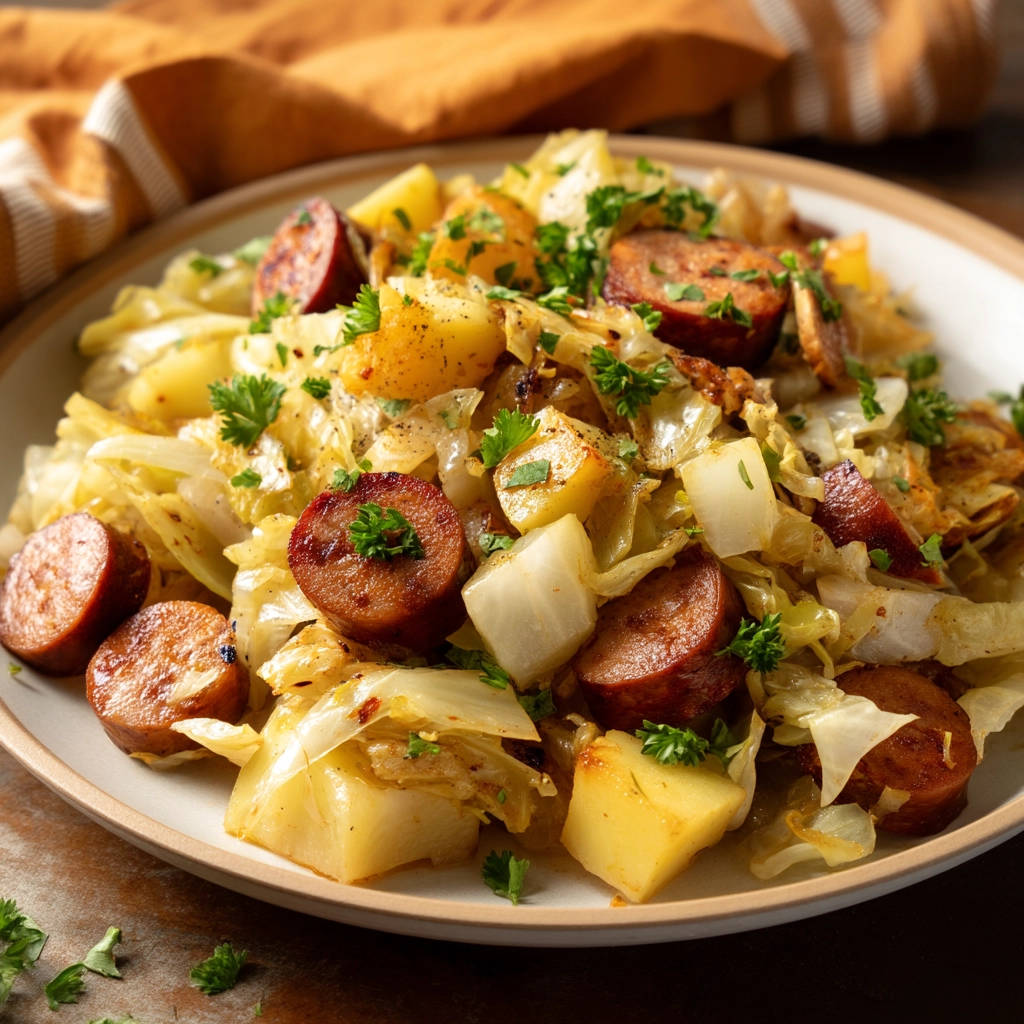 Sausage and Cabbage Skillet: No More Soggy Cabbage! - recipe image