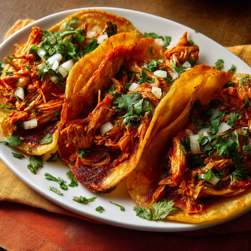 Shredded Chicken Tacos: Flavor-Packed! - recipe image