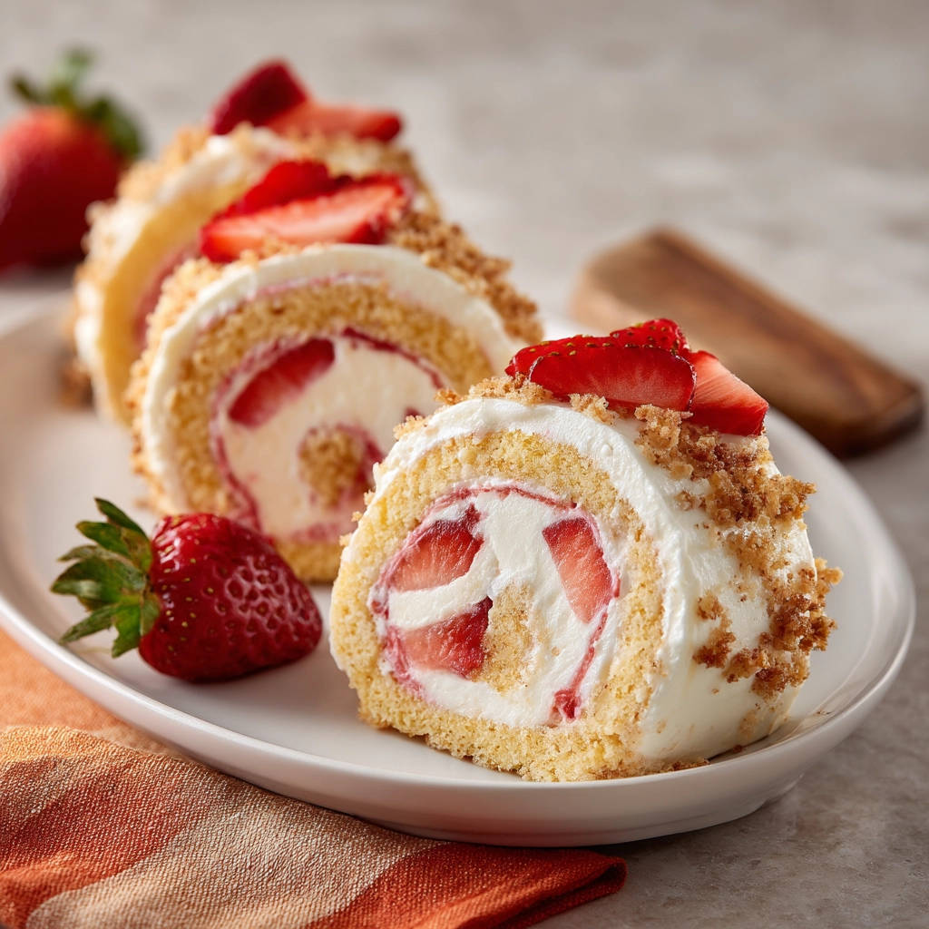 1 Easy Strawberry Cream Roll (No Cracks!) - recipe image