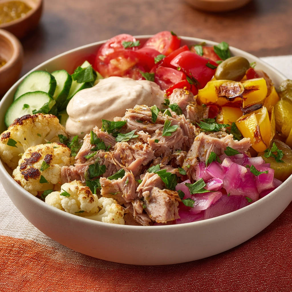 Amazing Mediterranean Protein Bowl: No More Dry Protein! - recipe image