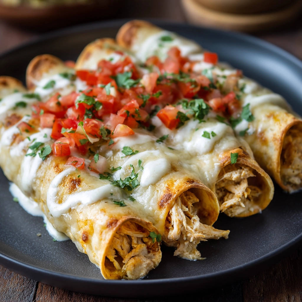 Chicken Enchiladas: No More Soggy Tortillas! - recipe image