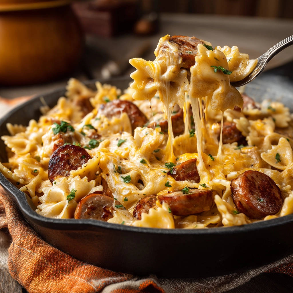 Creamy Sausage Bow-Ties: The Secret to No More Gummy Pasta - recipe image
