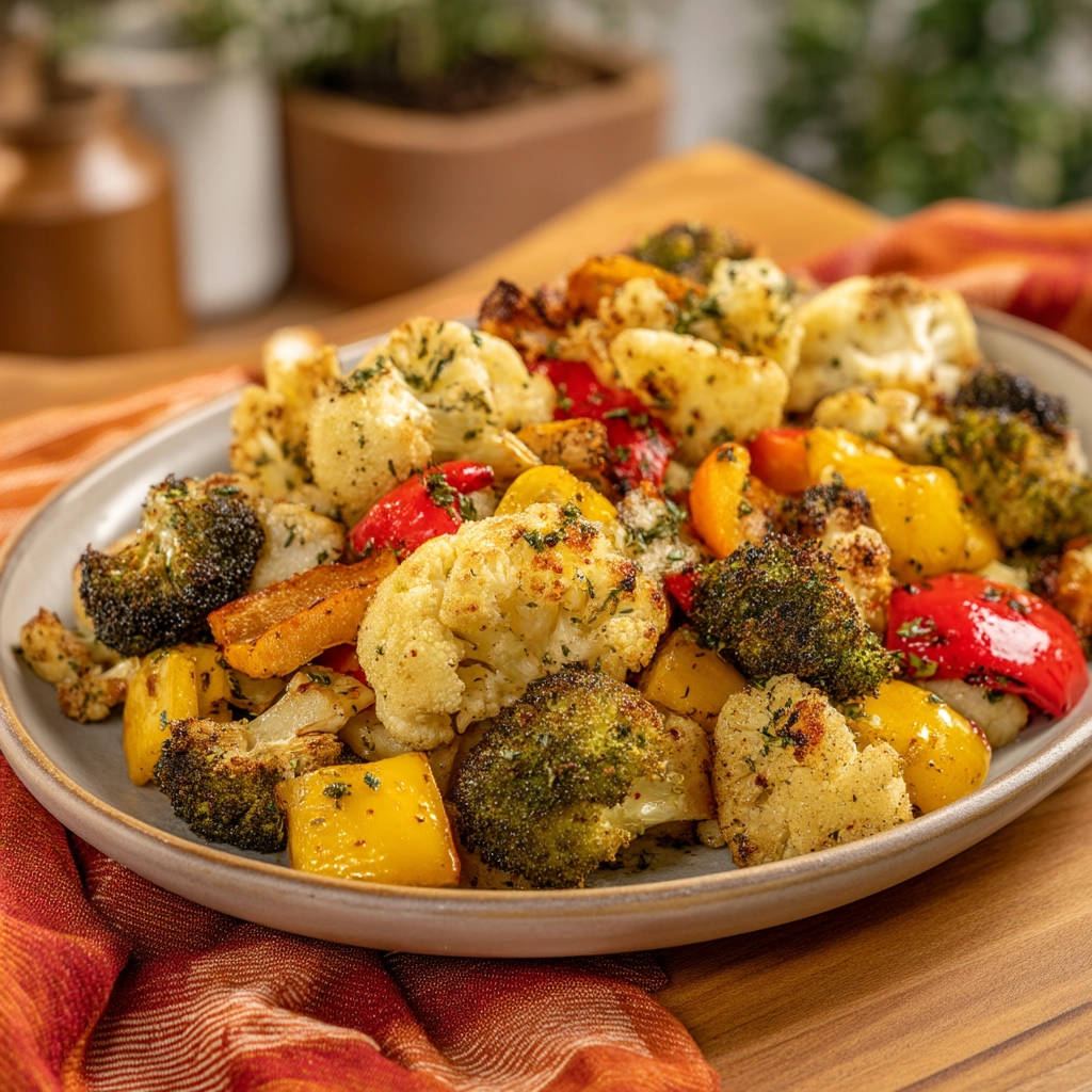 Easy Crispy Roasted Vegetables - recipe image
