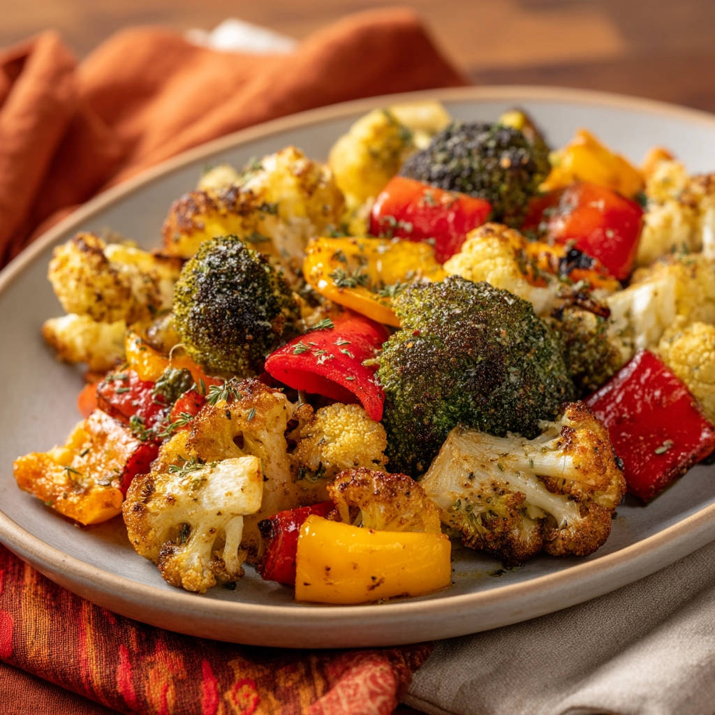 Easy Crispy Roasted Vegetables - recipe image