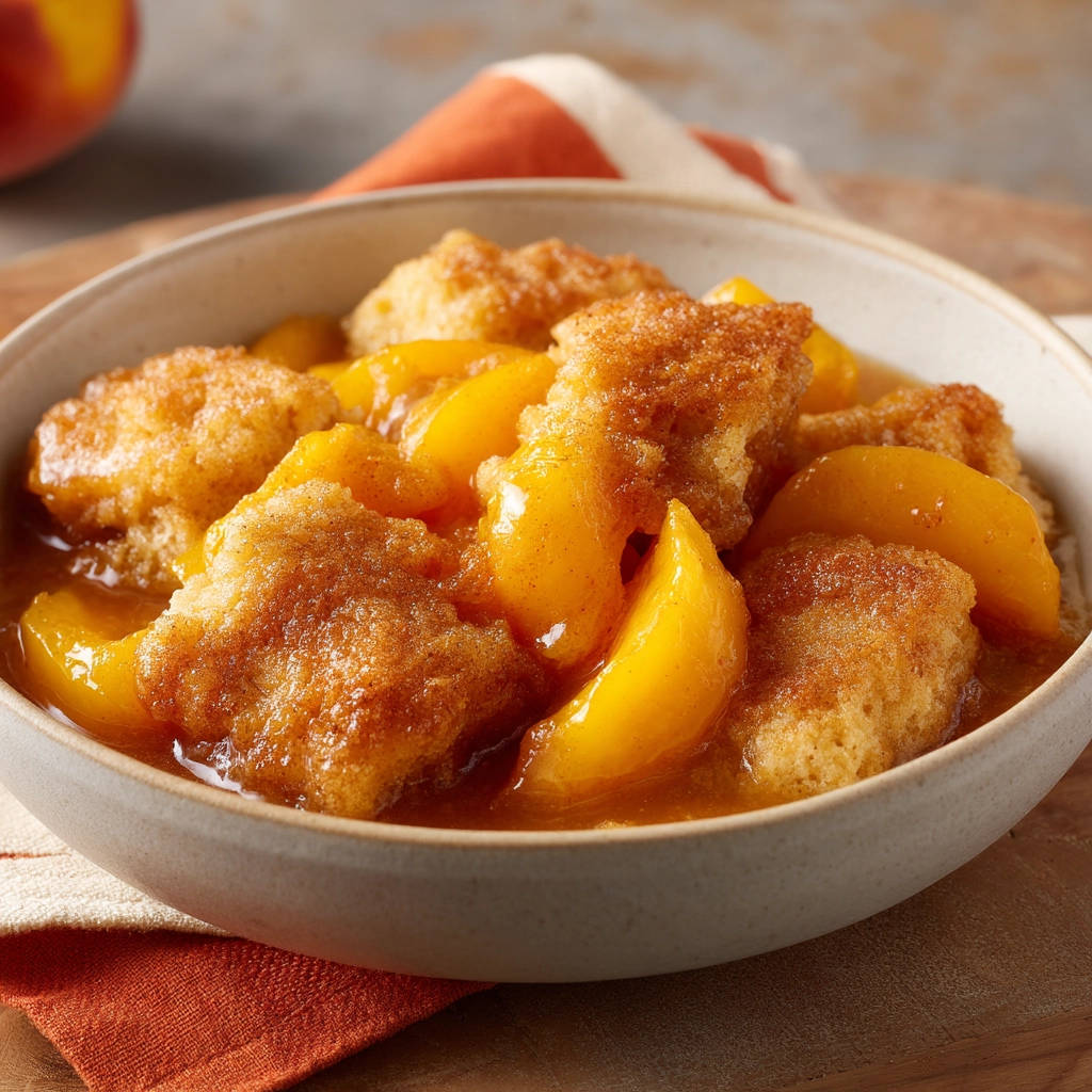Guaranteed Fluffy Peach Cobbler Recipe - recipe image