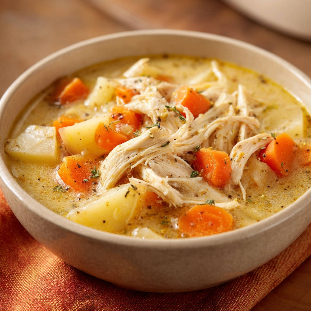 Hearty Chicken and Vegetable Soup: 1 Simple Secret for Creamy Bowls - recipe image
