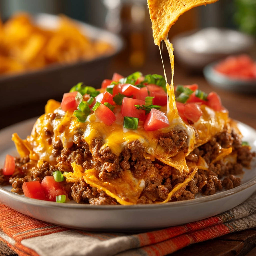 Loaded Beef Nachos: Say Goodbye to Soggy Chips! - recipe image