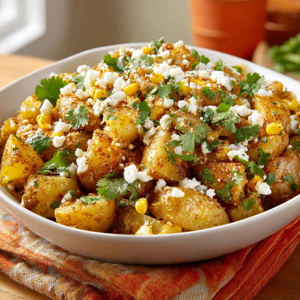 Mexican Street Corn Potato Salad: So Creamy & Flavorful! - recipe image