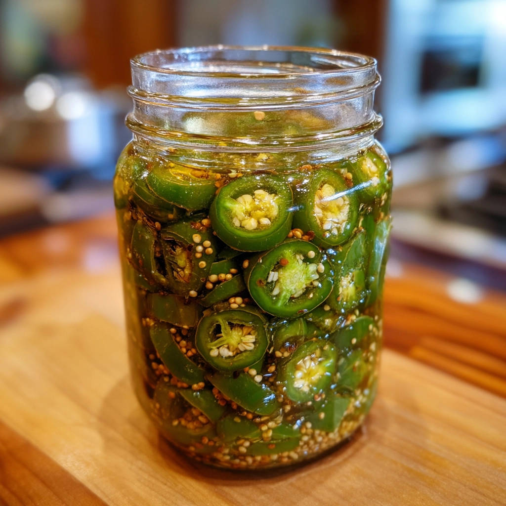 Quick Pickled Jalapeños: 5-Minute Crunchy Trick! - recipe image