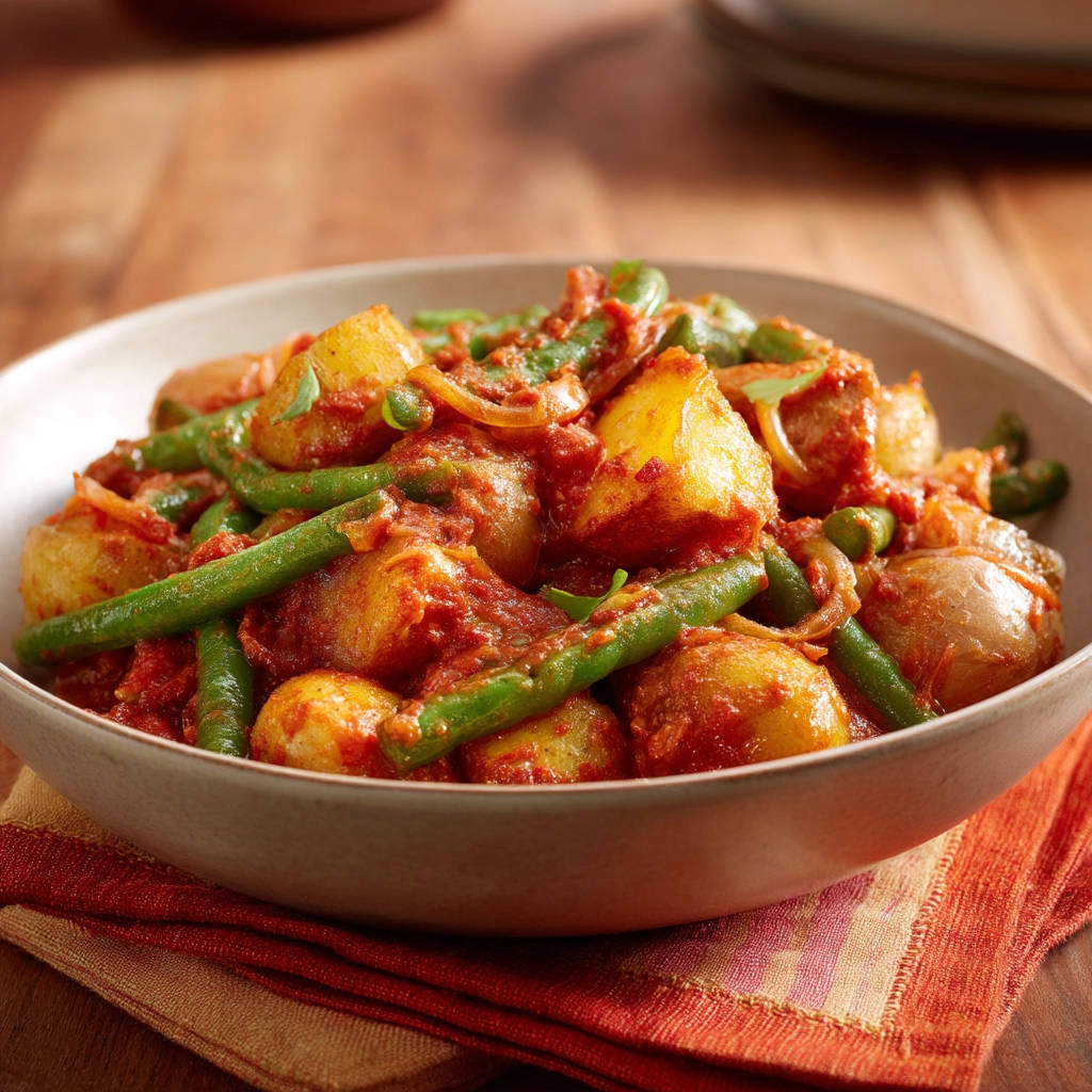 Savory Potato & Green Bean Stew: No More Mush! - recipe image