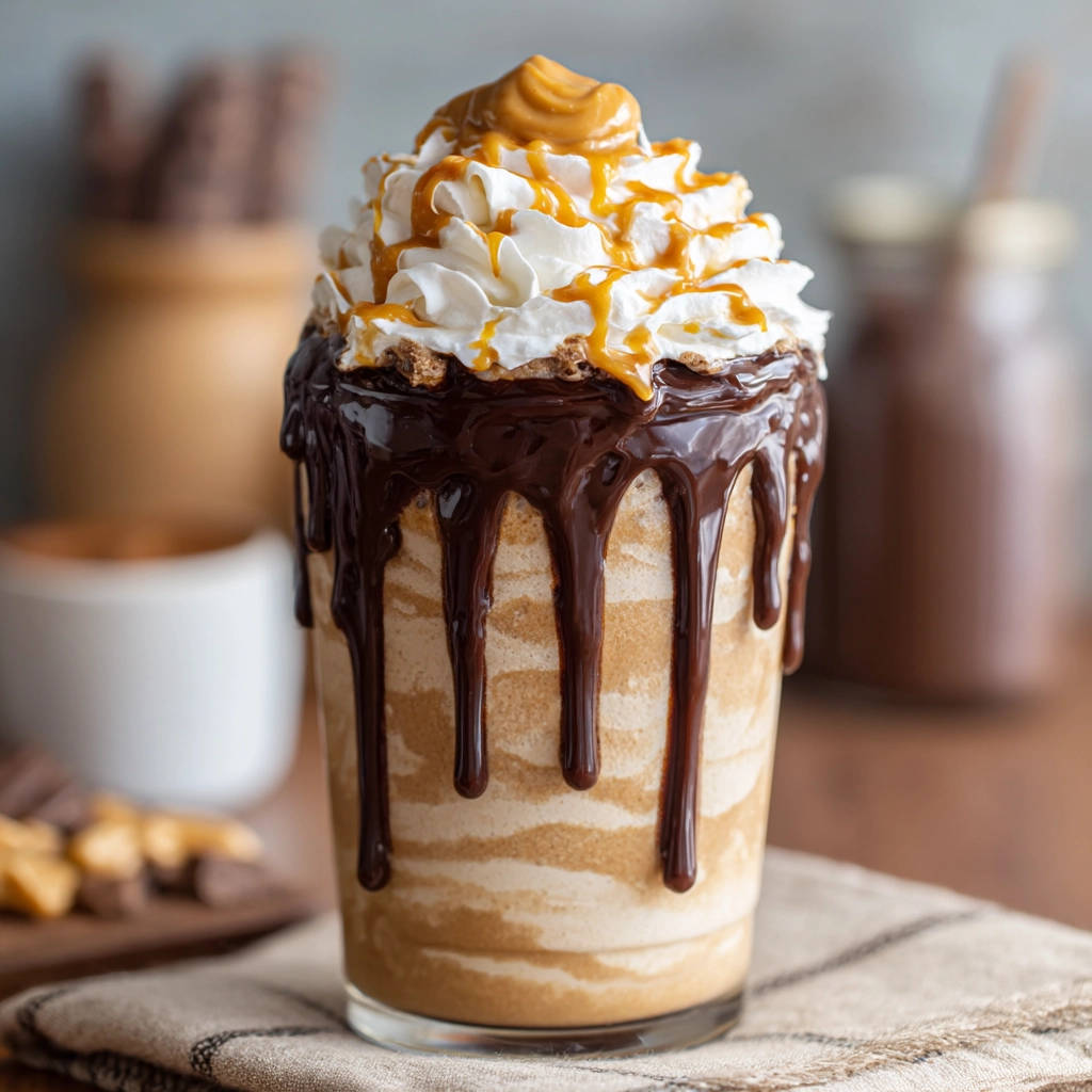 Ultimate Blended Caramel Chocolate Treat (No Ice!) - recipe image