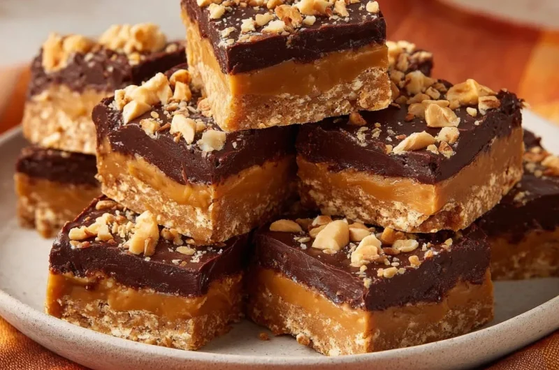 Peanut Caramel Bars