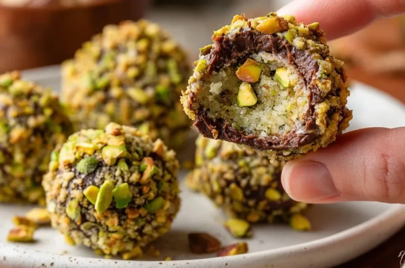 Perfect Pistachio Chocolate Energy Bites