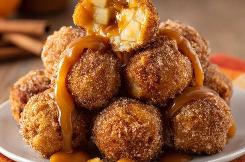 Apple Caramel Fritter Bites
