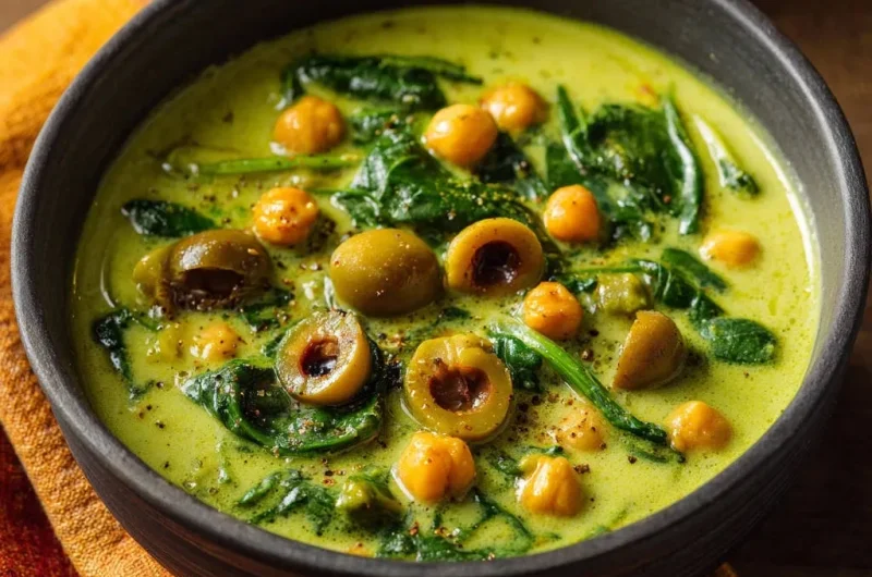 Creamy Chickpea and Olive Stew