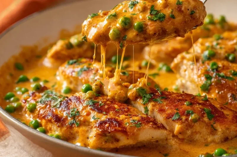 Creamy Skillet Chicken with Peas