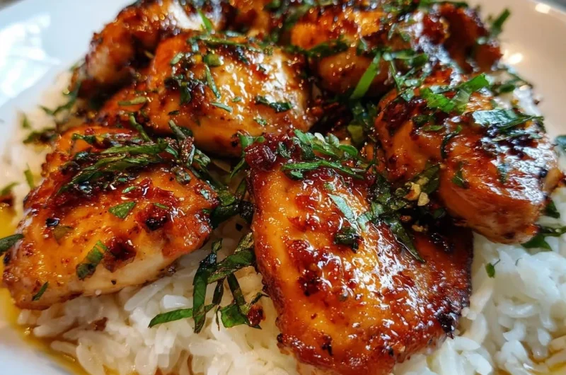 Glazed Herb Chicken & Rice