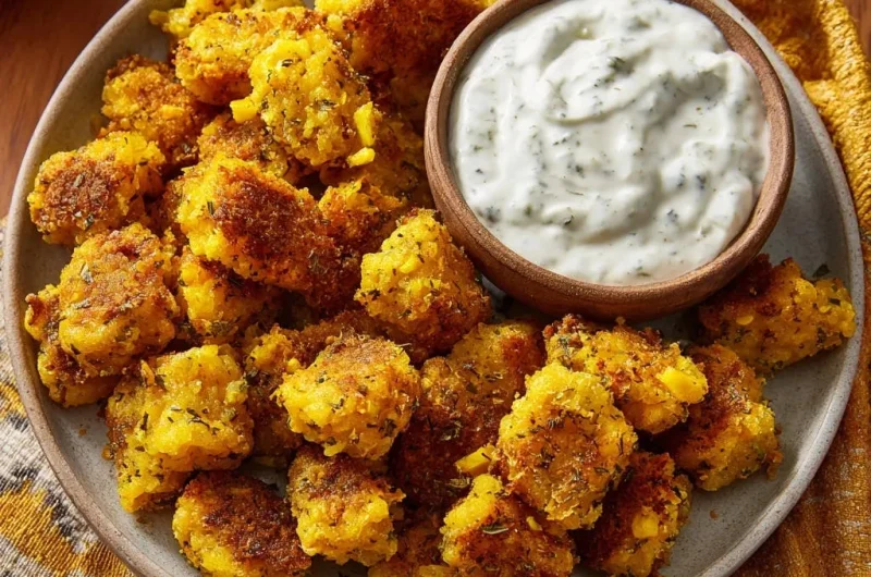 Golden Crispy Rice Bites