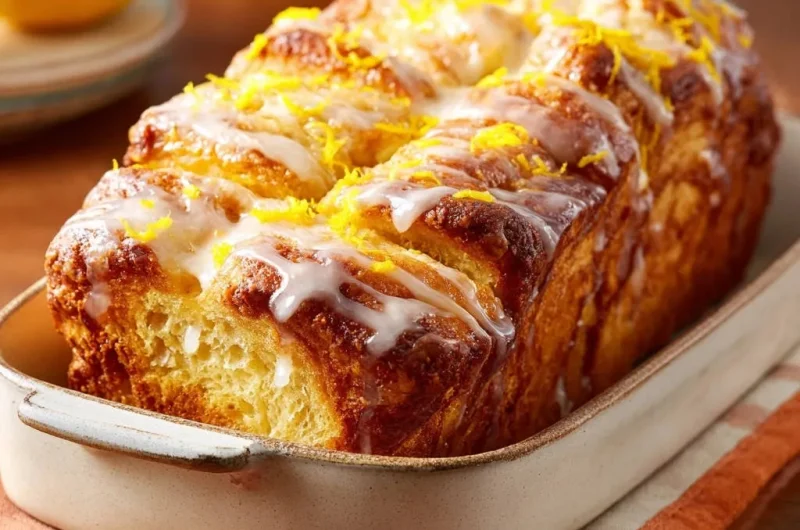 Lemon Cream Cheese Pull-Apart Bread