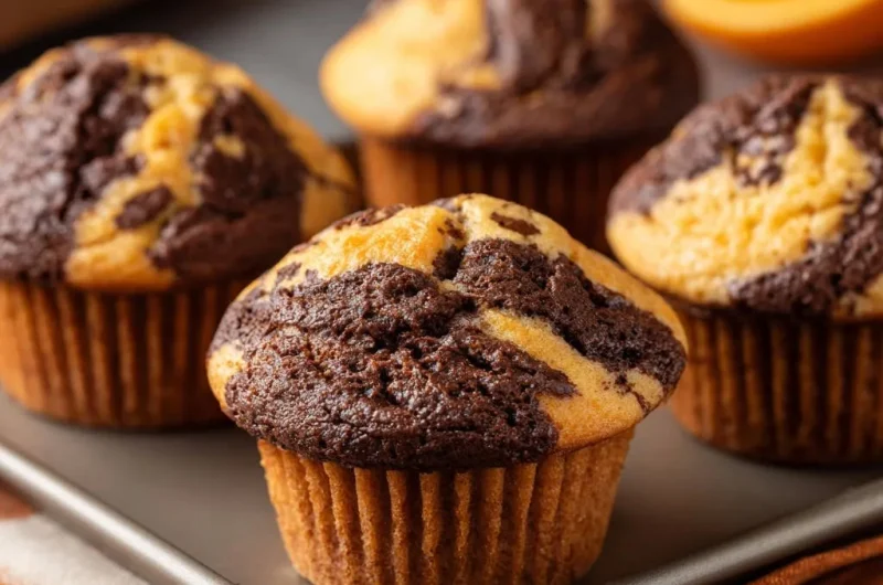 Marbled Chocolate Orange Muffins