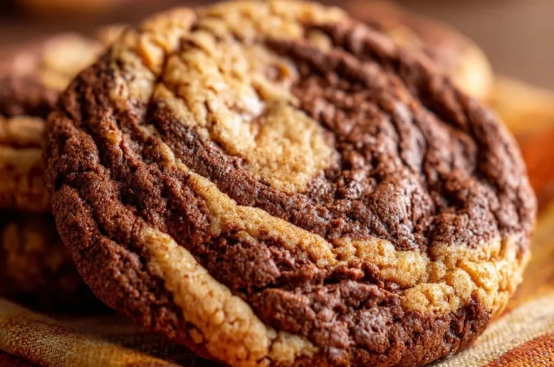 Marbled Chocolate Vanilla Swirl Cookies