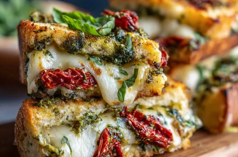Pesto Sun-Dried Tomato Grilled Cheese
