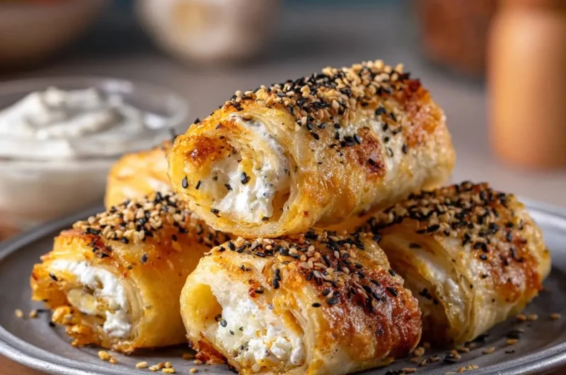 Puff Pastry Cheese Rolls