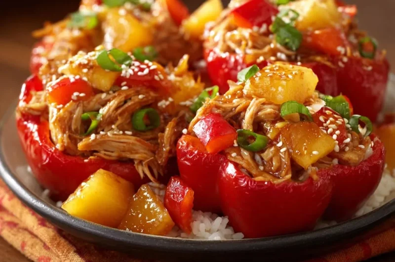 Tropical Chicken Stuffed Peppers