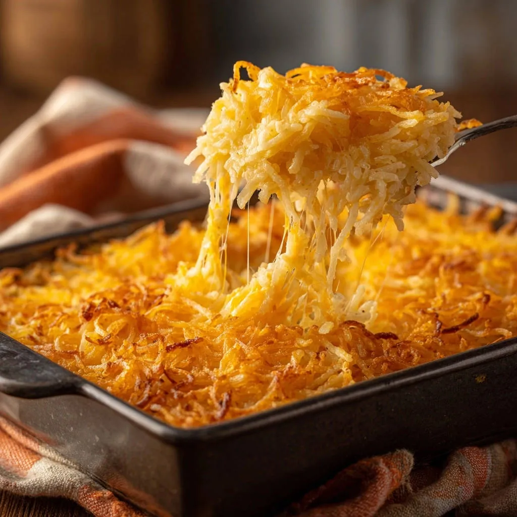 Cheesy Hash Brown Casserole: Crispy Top, Creamy Inside - recipe image