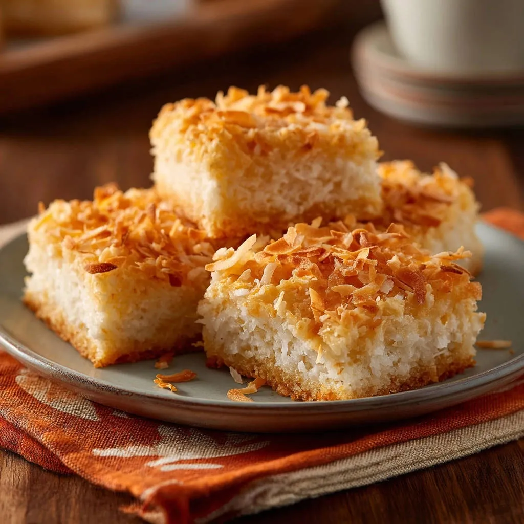Easy Coconut Bars: The Simple Trick for Moist Perfection - recipe image