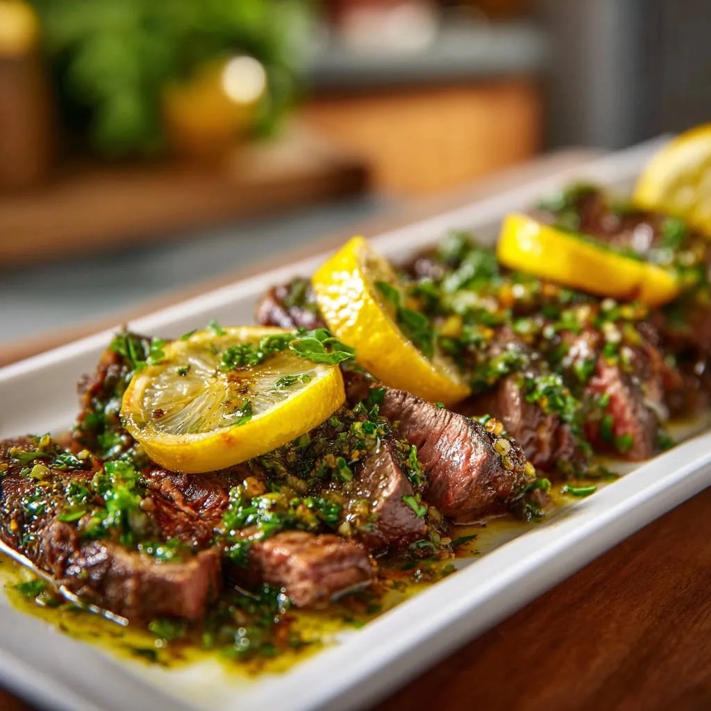 Juicy Steak with Bright Chimichurri: The Melt-in-Your-Mouth Secret - recipe image