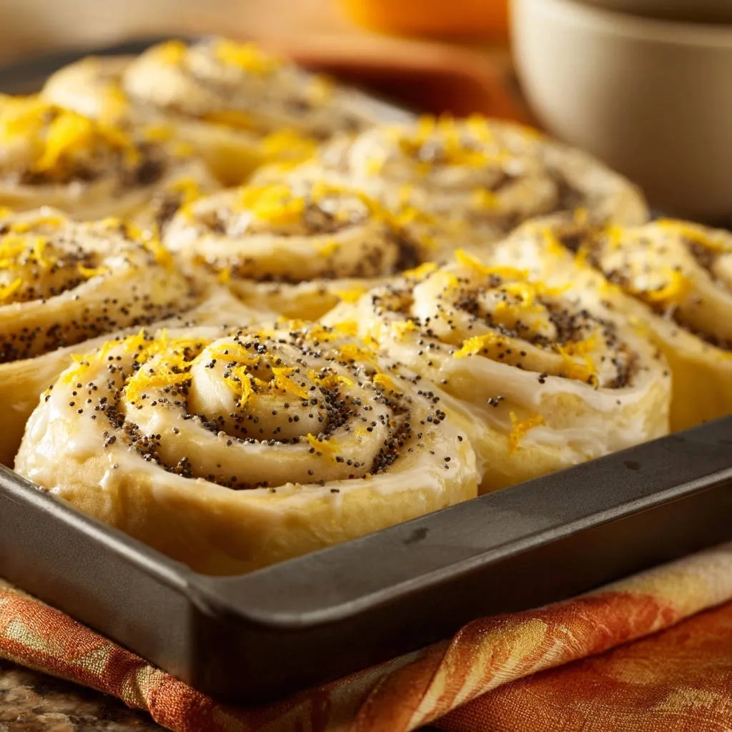 Lemon Poppy Seed Rolls: The Secret to Consistently Fluffy Perfection - recipe image