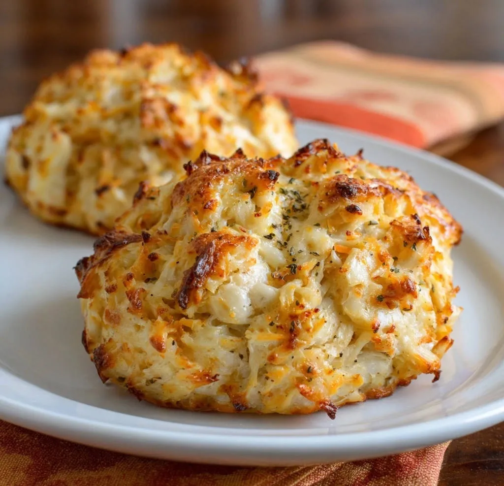 Perfect crab cakes are presented closely plated on a white dish, showcasing their golden-brown crust and textured interior.