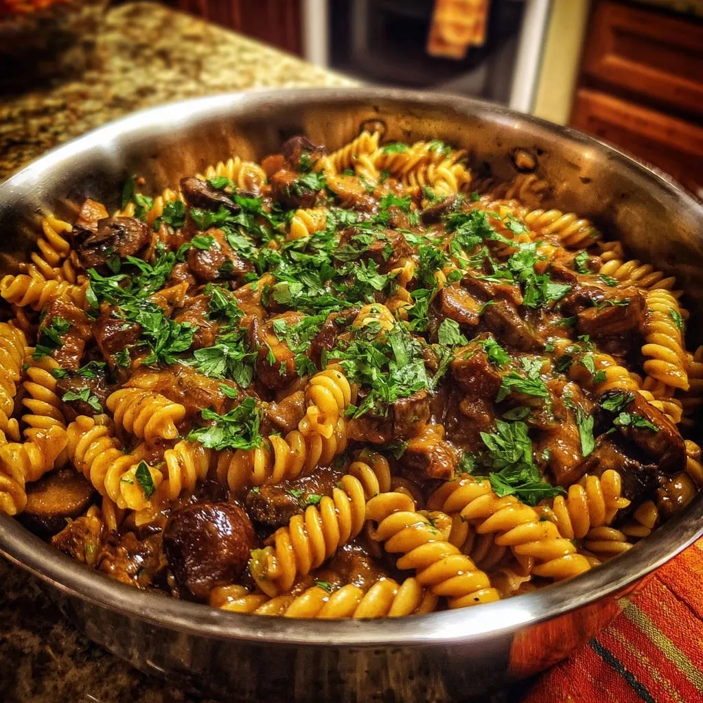 Rich Mushroom Fusilli: Unlocking Deep Flavor - recipe image