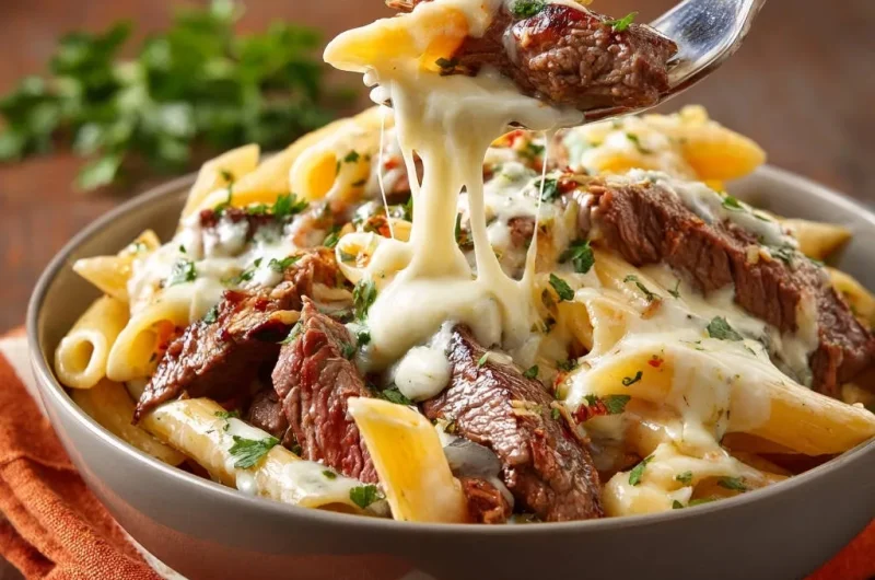 Steak and Cheese Pasta