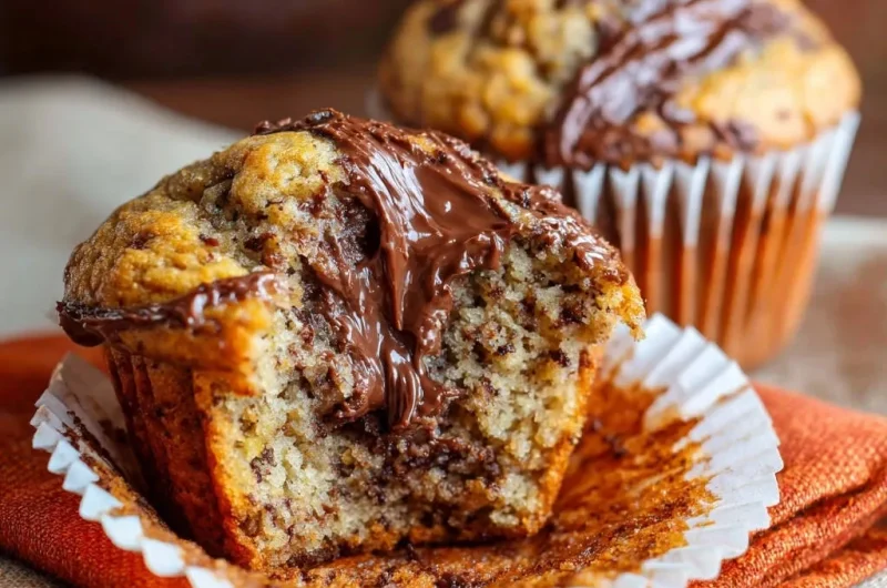 Banana Chocolate Swirl Muffins
