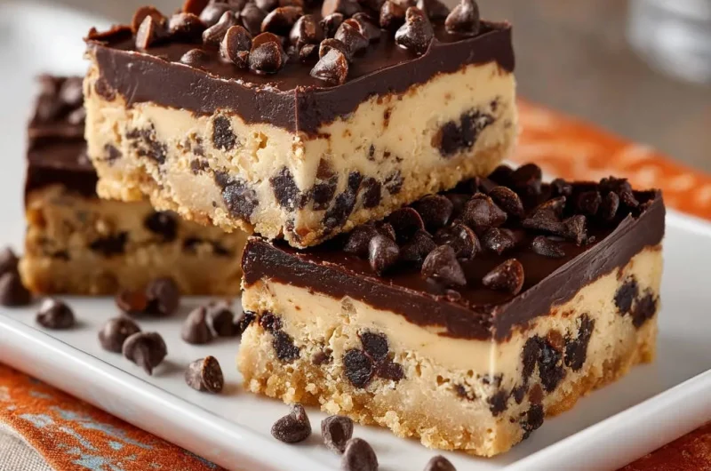 Chocolate Chip Cookie Dough Dream Bars