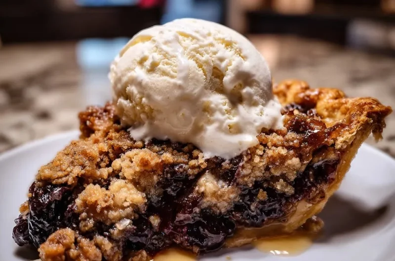 Classic Berry Crumble Pie