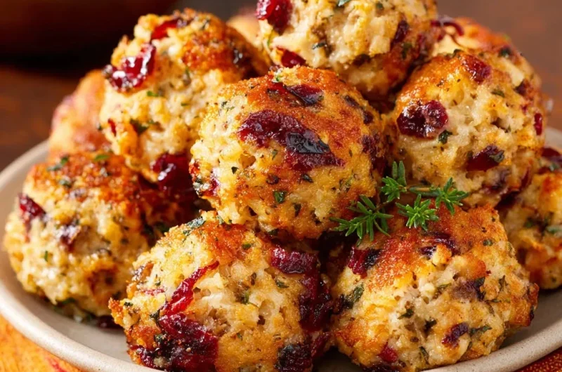 Cranberry Herb Stuffing Balls