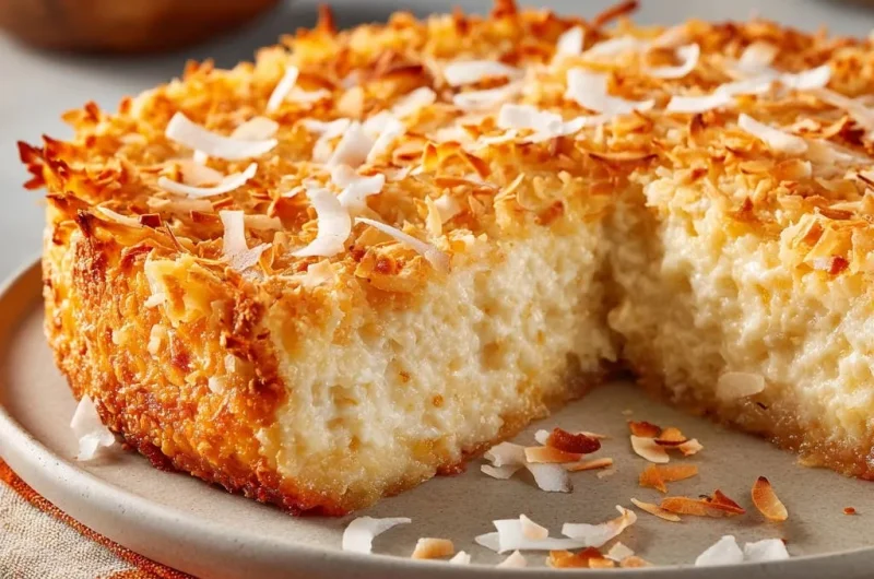 Creamy Coconut Custard Bake