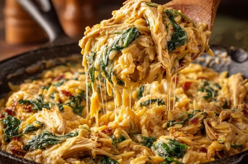 Creamy Skillet Chicken Orzo