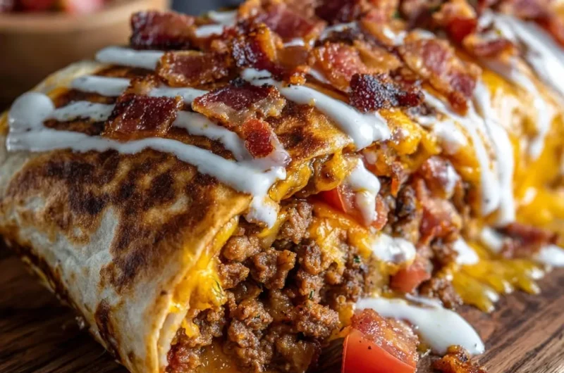 Crispy Beef & Bacon Burrito