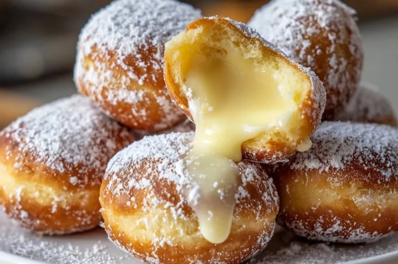 Custard-Filled Doughnut Holes